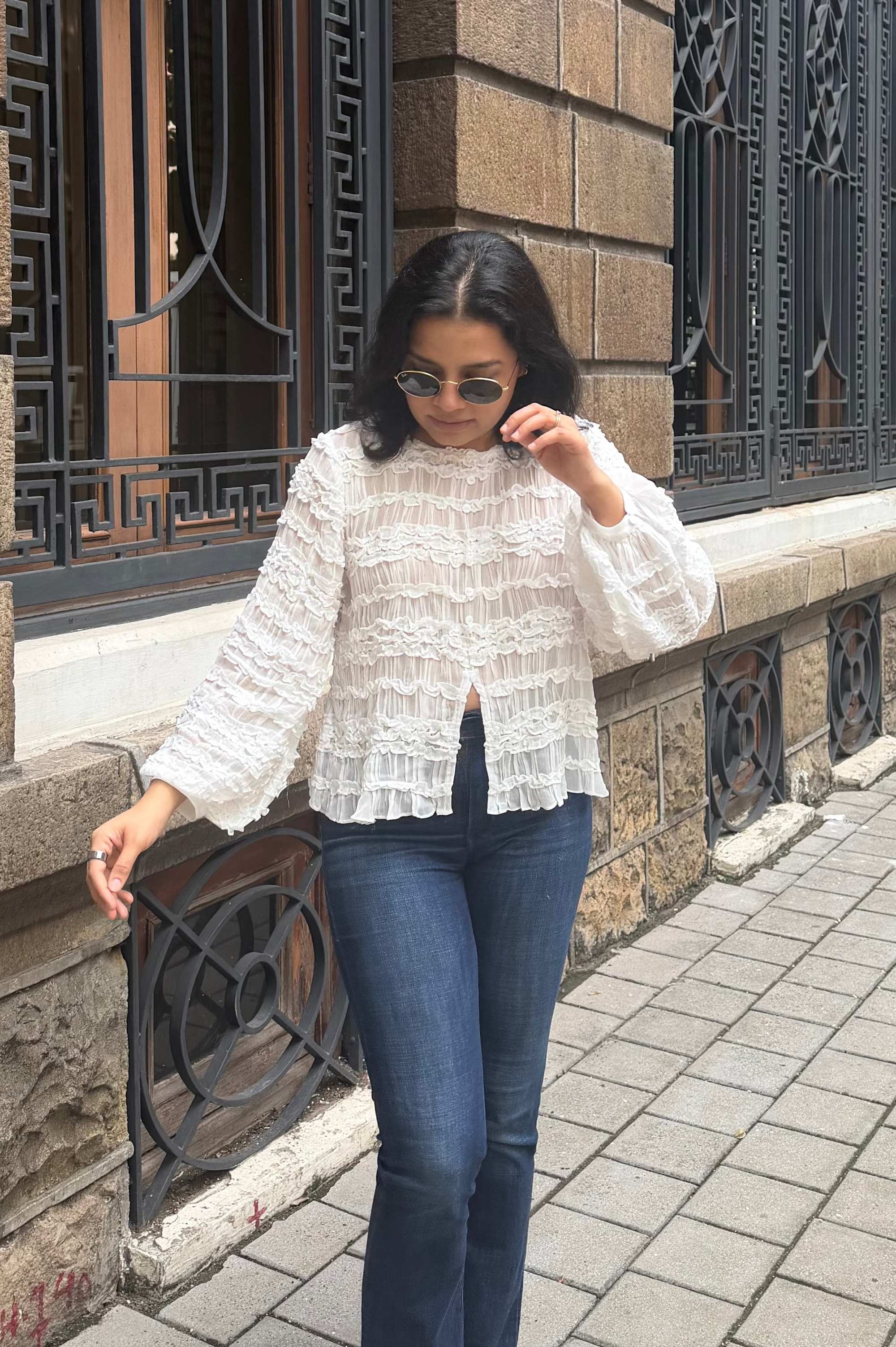 The Haven Top w Angel Sleeves